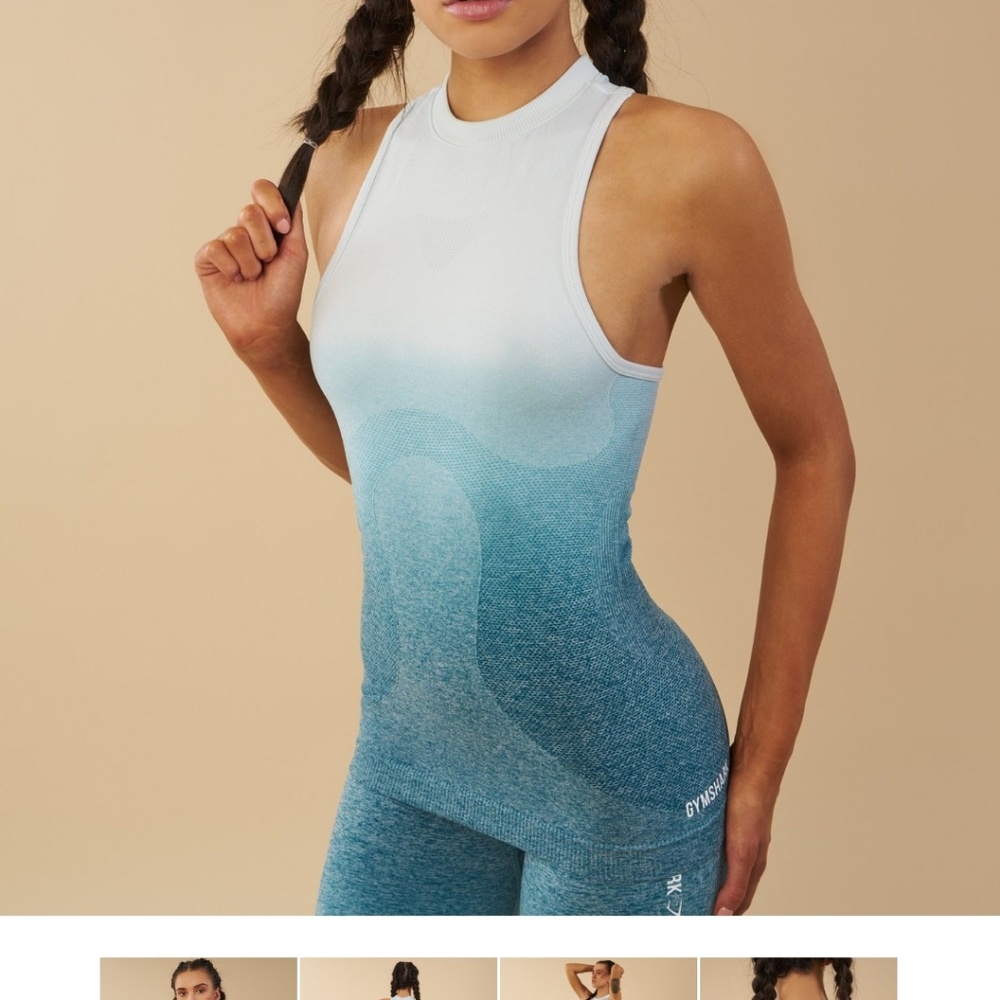 Sleeveless ombre seamless vest